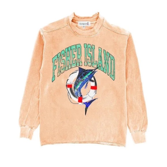 Firstport Weathered Series Fisher Island
Crewneck Creamsicle NWT - Picture 1 of 4
